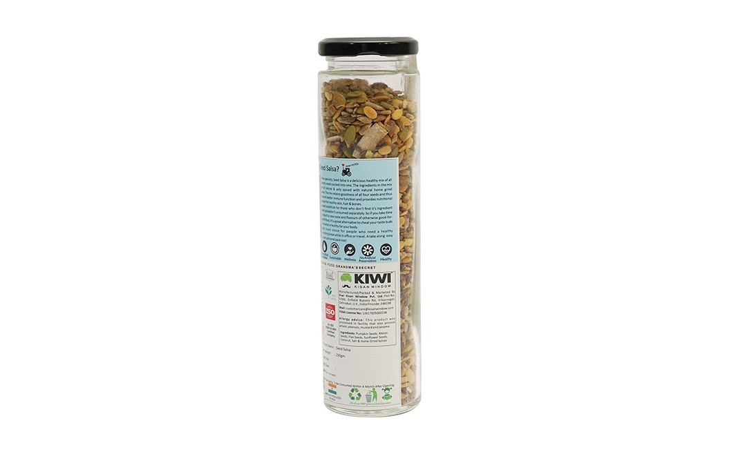 Kiwi Kisan Window Seed Salsa    Glass Bottle  200 grams